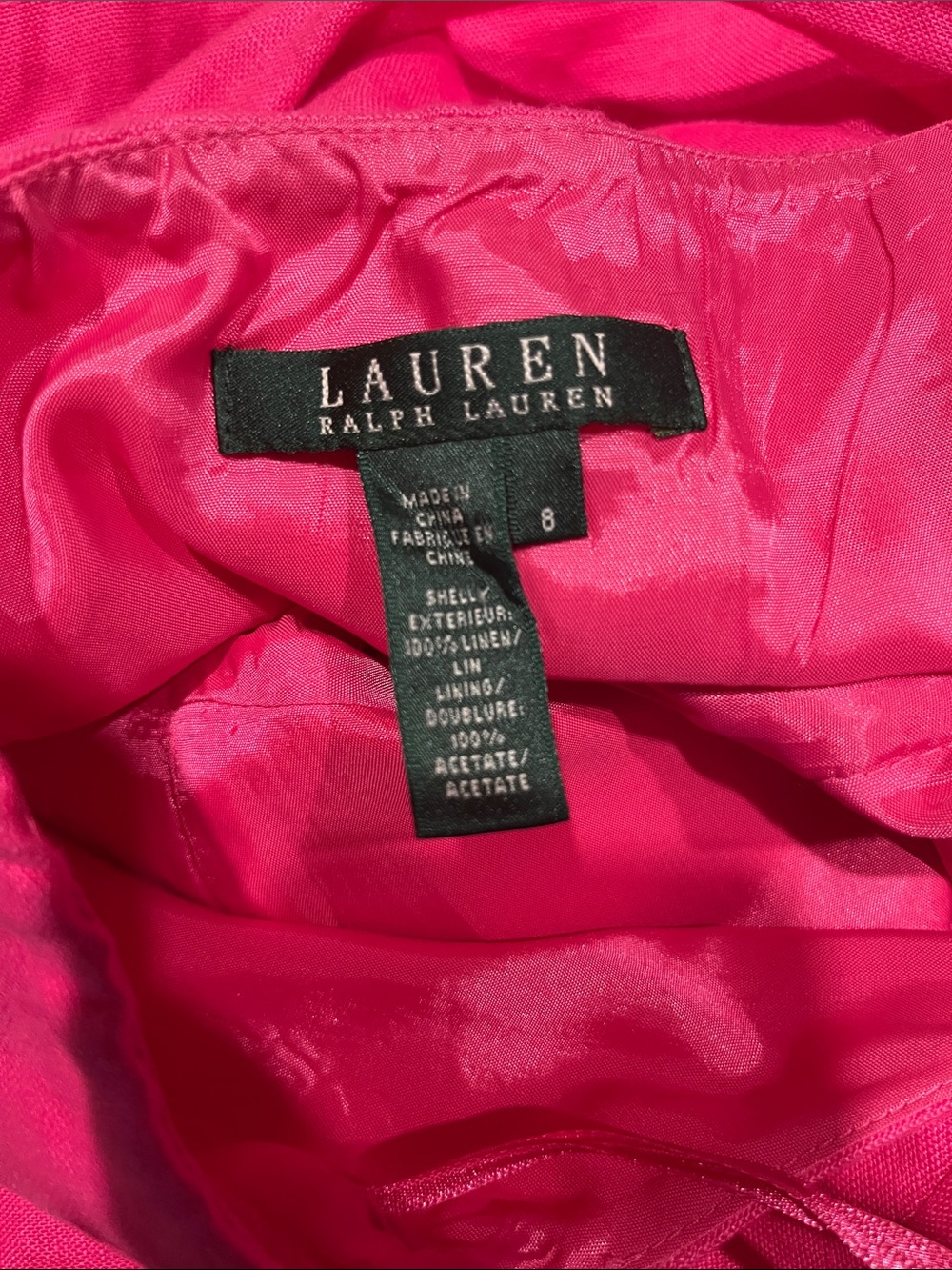 Lauren Ralph Lauren linen halter shirt dress, size 8 - Picture 11 of 13